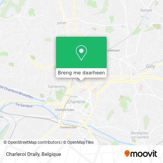 Charleroi Draily kaart