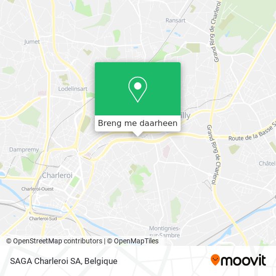 SAGA Charleroi SA kaart