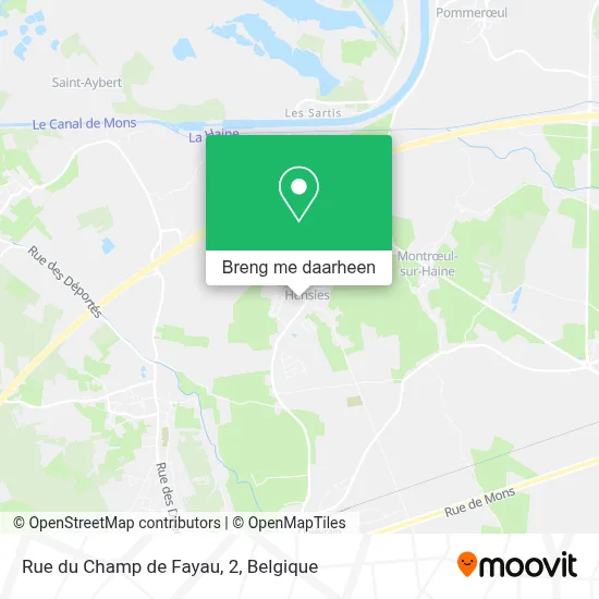 Rue du Champ de Fayau, 2 kaart