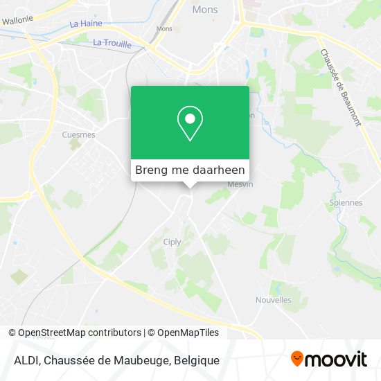 ALDI, Chaussée de Maubeuge kaart