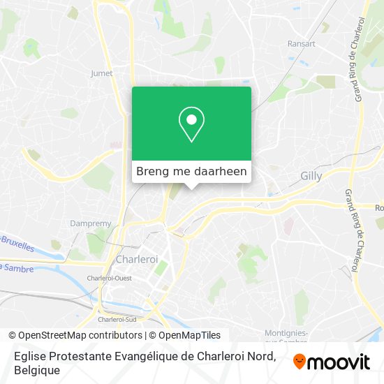 Eglise Protestante Evangélique de Charleroi Nord kaart