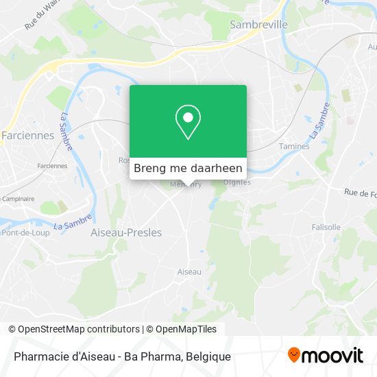 Pharmacie d'Aiseau - Ba Pharma kaart