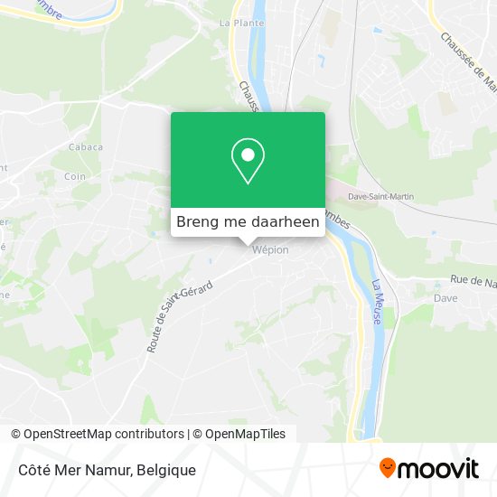 Côté Mer Namur kaart