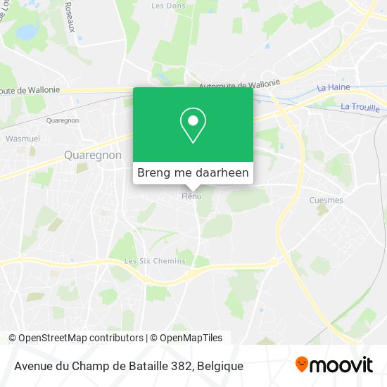 Avenue du Champ de Bataille 382 kaart