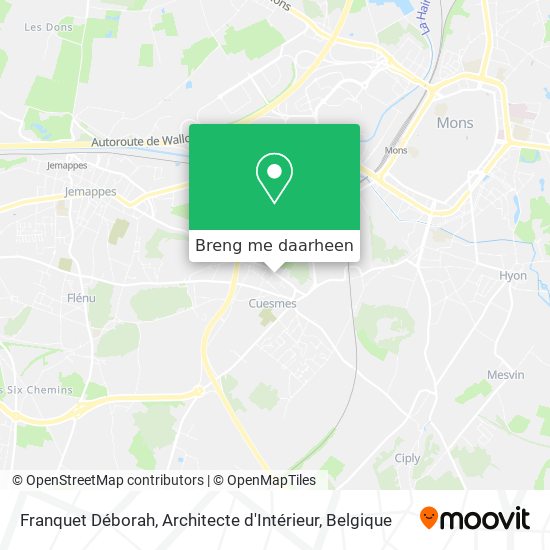 Franquet Déborah, Architecte d'Intérieur kaart