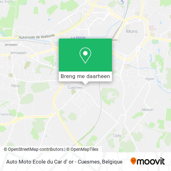 Auto Moto Ecole du Car d' or - Cuesmes kaart