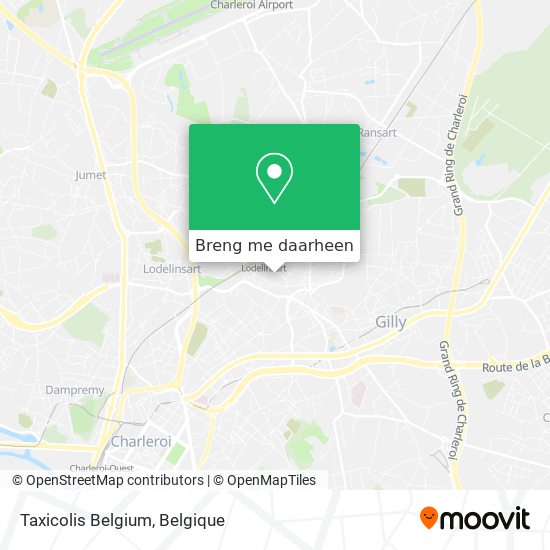 Taxicolis Belgium kaart