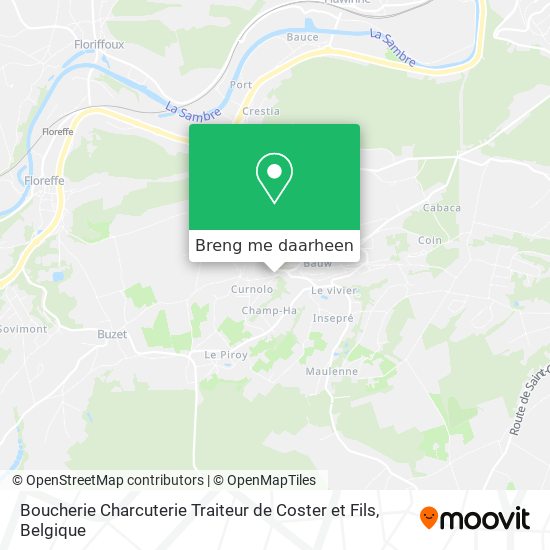 Boucherie Charcuterie Traiteur de Coster et Fils kaart
