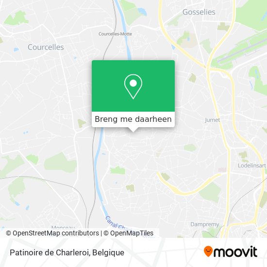 Patinoire de Charleroi kaart