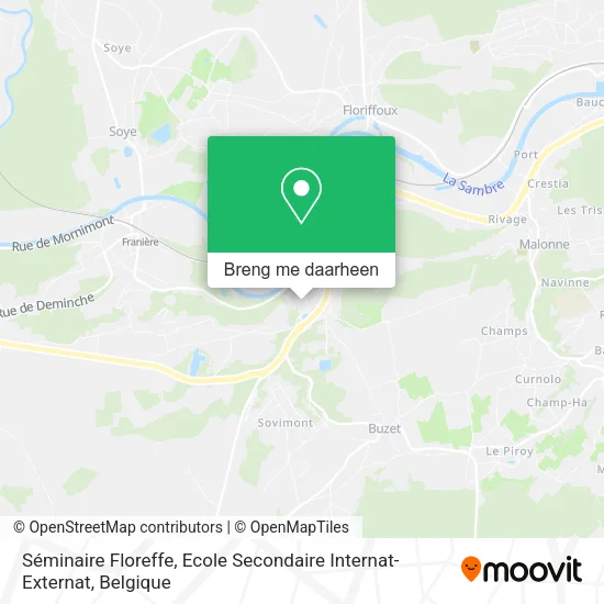 Séminaire Floreffe, Ecole Secondaire Internat-Externat kaart