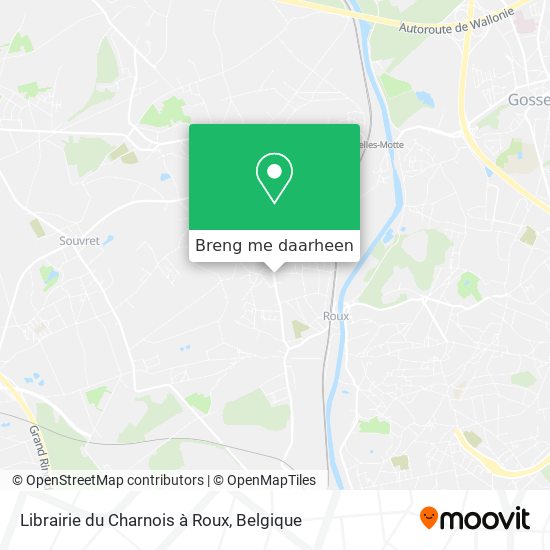 Librairie du Charnois à Roux kaart