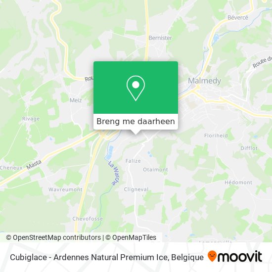 Cubiglace - Ardennes Natural Premium Ice kaart