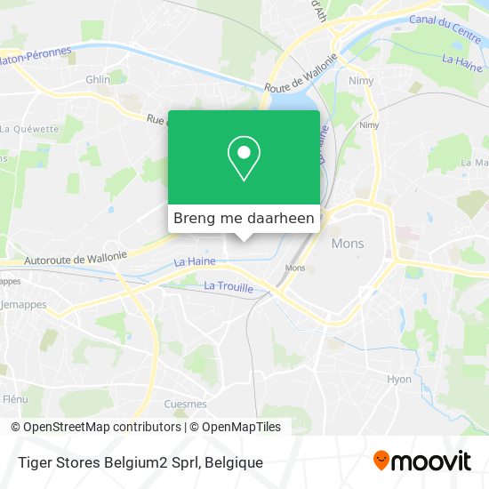 Tiger Stores Belgium2 Sprl kaart