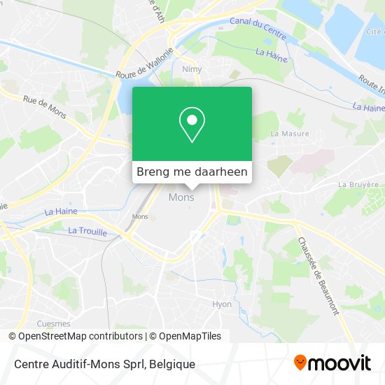 Centre Auditif-Mons Sprl kaart
