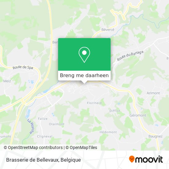 Brasserie de Bellevaux kaart