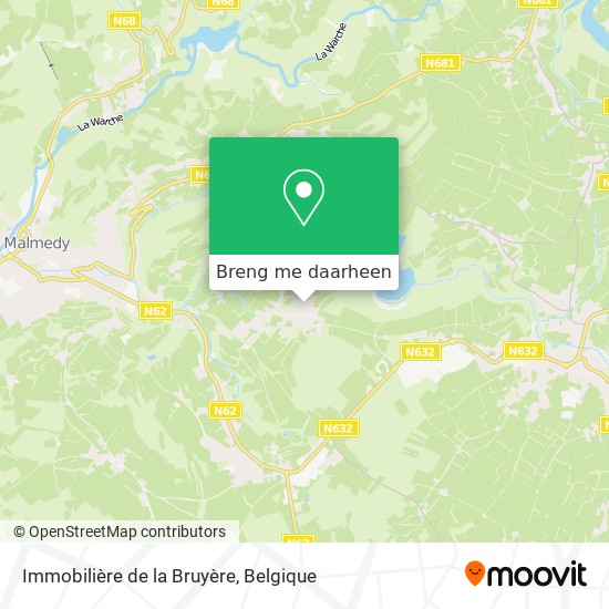 Immobilière de la Bruyère kaart