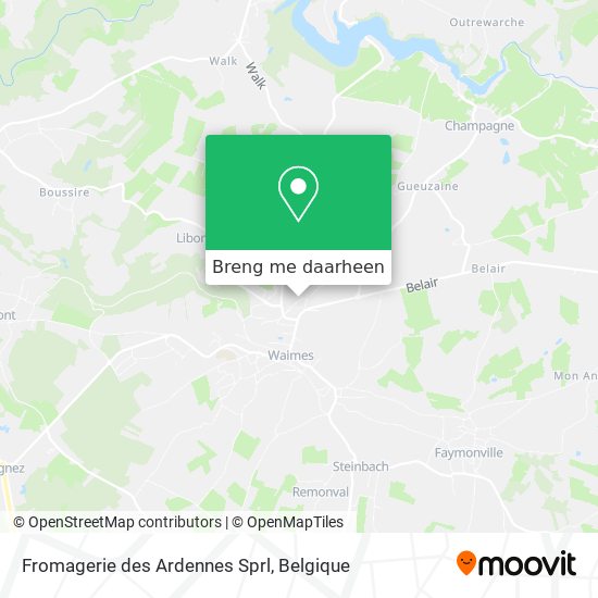 Fromagerie des Ardennes Sprl kaart
