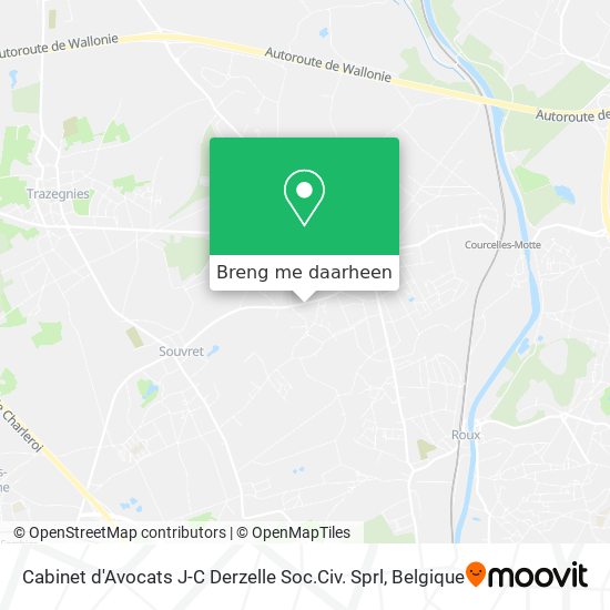 Cabinet d'Avocats J-C Derzelle Soc.Civ. Sprl kaart