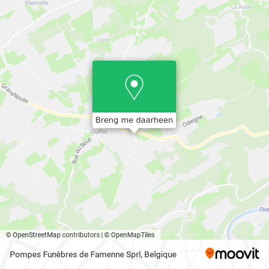Pompes Funèbres de Famenne Sprl kaart