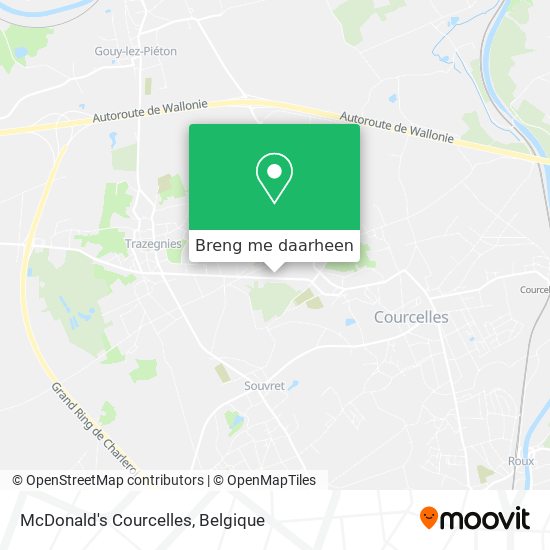 McDonald's Courcelles kaart
