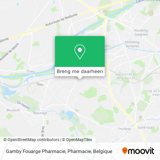 Gamby Fouarge Pharmacie, Pharmacie kaart