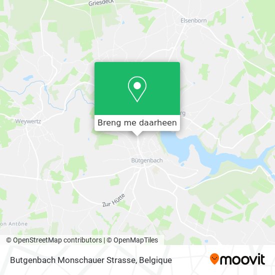 Butgenbach Monschauer Strasse kaart