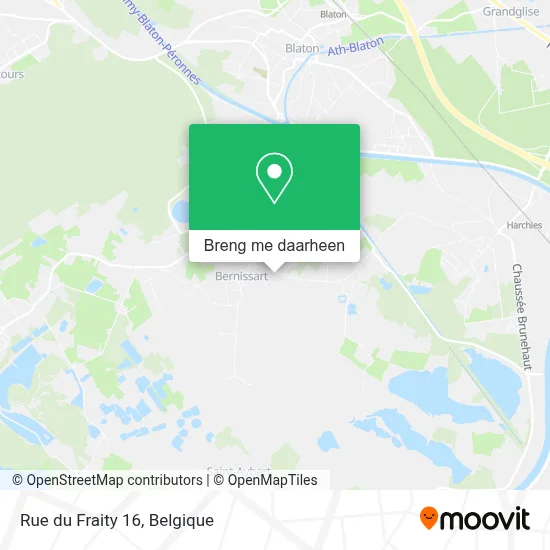 Rue du Fraity 16 kaart