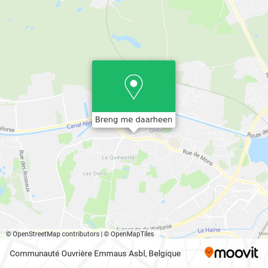 Communauté Ouvrière Emmaus Asbl kaart