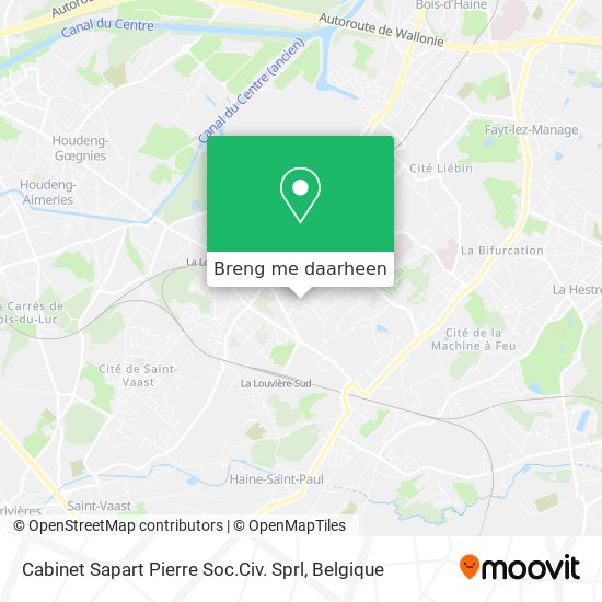 Cabinet Sapart Pierre Soc.Civ. Sprl kaart