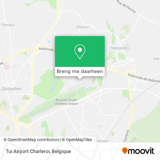 Tui Airport Charleroi kaart