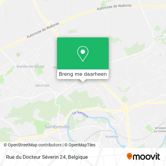 Rue du Docteur Séverin 24 kaart