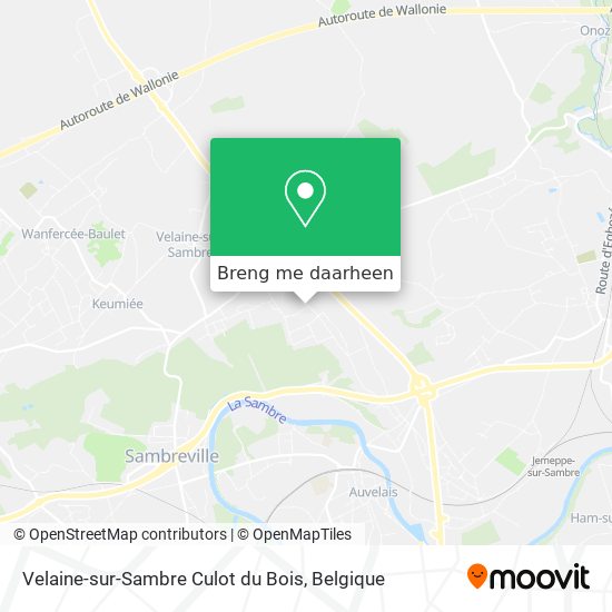Velaine-sur-Sambre Culot du Bois kaart