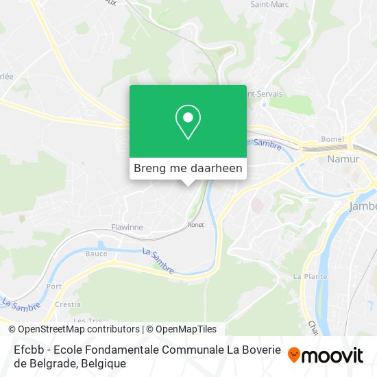 Efcbb - Ecole Fondamentale Communale La Boverie de Belgrade kaart