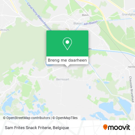 Sam Frites Snack Friterie kaart