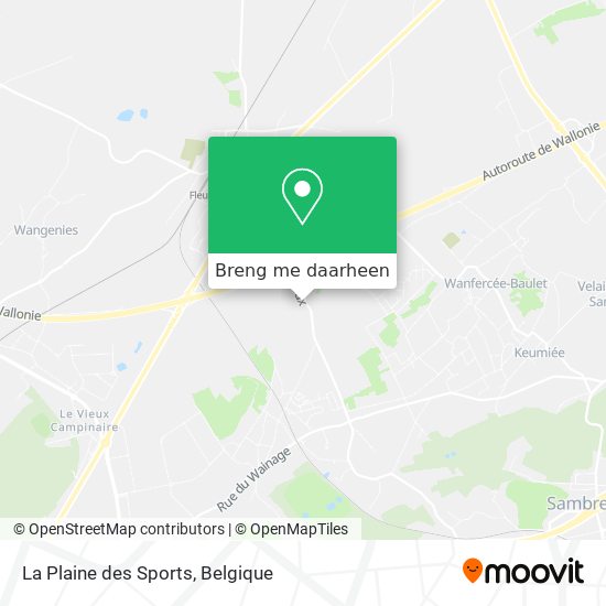 La Plaine des Sports kaart