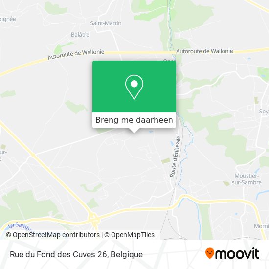 Rue du Fond des Cuves 26 kaart