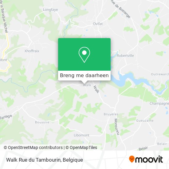Walk Rue du Tambourin kaart