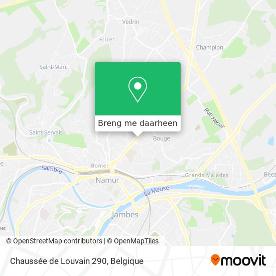 Chaussée de Louvain 290 kaart