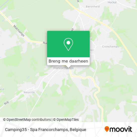 Camping35 - Spa Francorchamps kaart