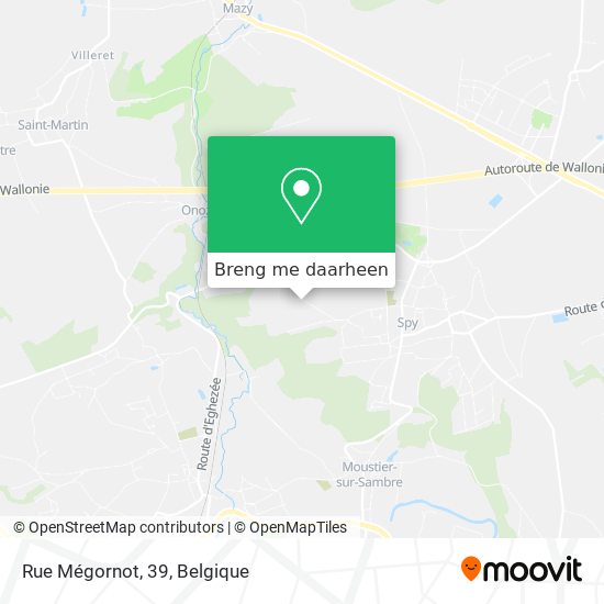 Rue Mégornot, 39 kaart
