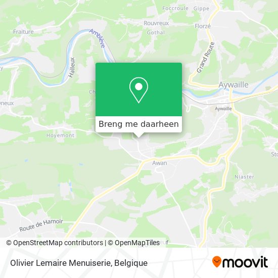 Olivier Lemaire Menuiserie kaart