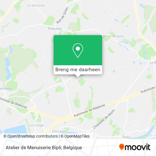 Atelier de Menuiserie Bipli kaart
