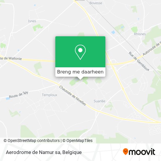 Aerodrome de Namur sa kaart