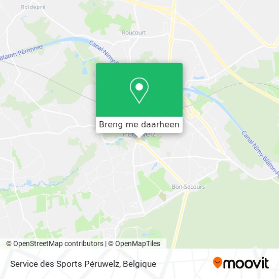 Service des Sports Péruwelz kaart