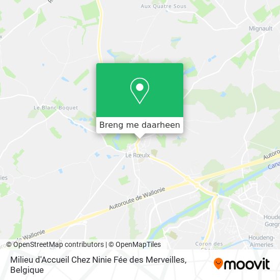 Milieu d'Accueil Chez Ninie Fée des Merveilles kaart