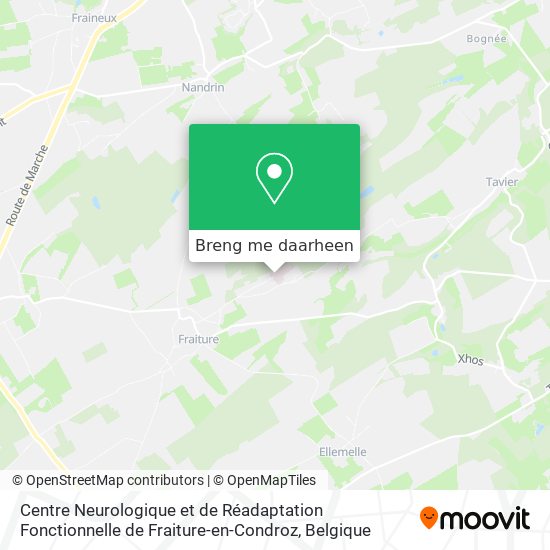 Centre Neurologique et de Réadaptation Fonctionnelle de Fraiture-en-Condroz kaart