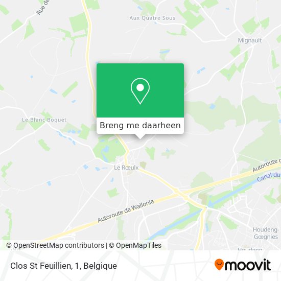 Clos St Feuillien, 1 kaart