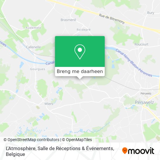 L'Atmosphère, Salle de Réceptions & Événements kaart