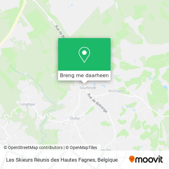 Les Skieurs Réunis des Hautes Fagnes kaart