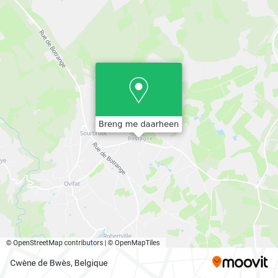 Cwène de Bwès kaart